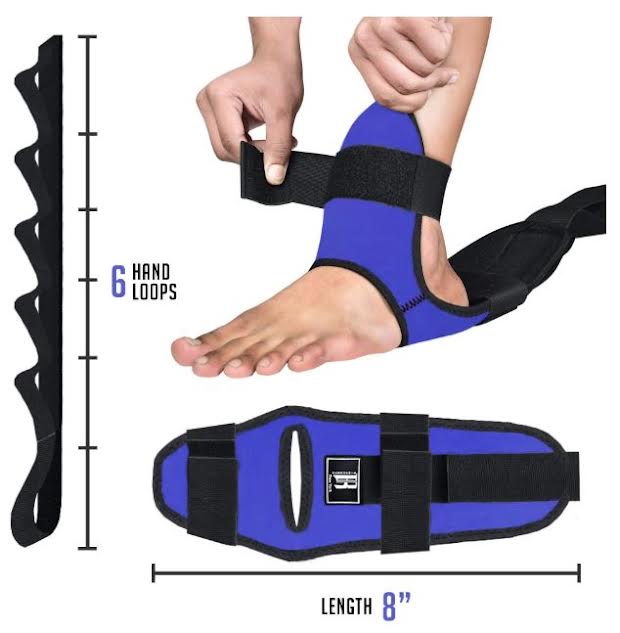 BLUE Foot Stretcher and Calf Stretcher Stretcher Strap - Ideal Streatching Tool