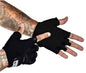Rimsports Premium Fingerless Cycling Gloves Reflective Design Black, Small