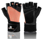 Rimsports Premium Leather Weightlifting Gloves Peach, L