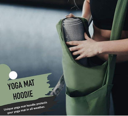 Rimsports Green Yoga Mat Bag - Shoulder Carrier with Storage Pockets