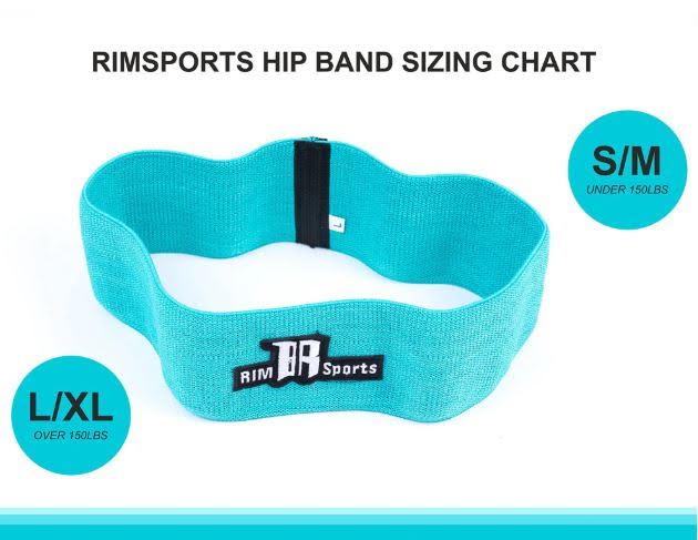 Rimsports Hip Resistance Bands Set, Non-Slip Fabric Loops, for Legs Glutes 3pk