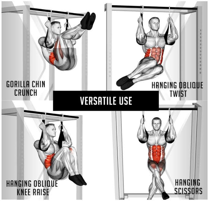 Rimsports - American 2 (design) Ab Straps for Pull Ups